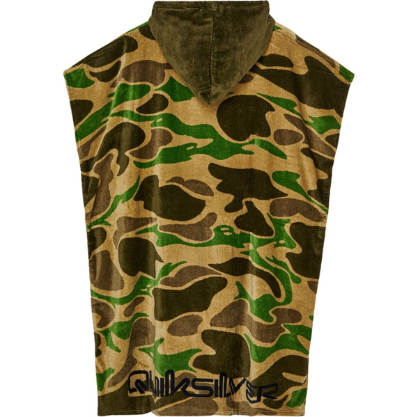 2026 Quiksilver Mens Hoody Towel AQYAA03233 - Kelp Garage Camo
